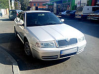 Реснички на фары Skoda Octavia Tour 1997-2009 / Шкода Октавия Тур (стекловолокно, под покраску)