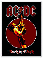 AC/DC австралийская рок-группа постер