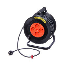 Подовжувач-переноска електрична на котушці 50 м УДКТ50 (ПЕР50Б), фото 1