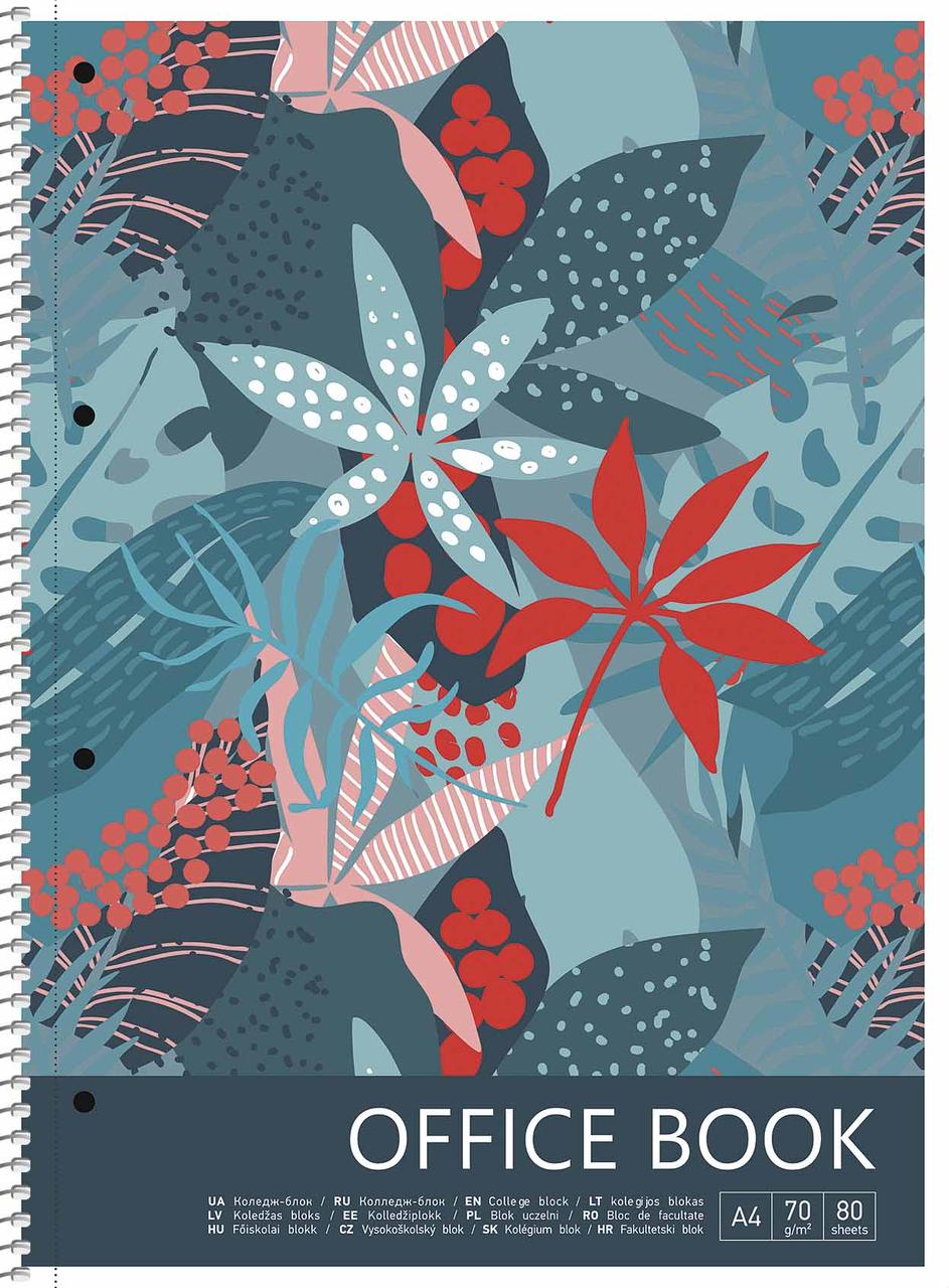 Коледж-блок А4+ 80арк. лін. мат.ламінація кремов. №A4-080-6701L "Expert"/Школярик/(4)(36), фото 1