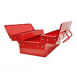 Металевий інструментальний ящик 440 мм 3 відсіки (ХЗСО) MTB440-3, фото 2