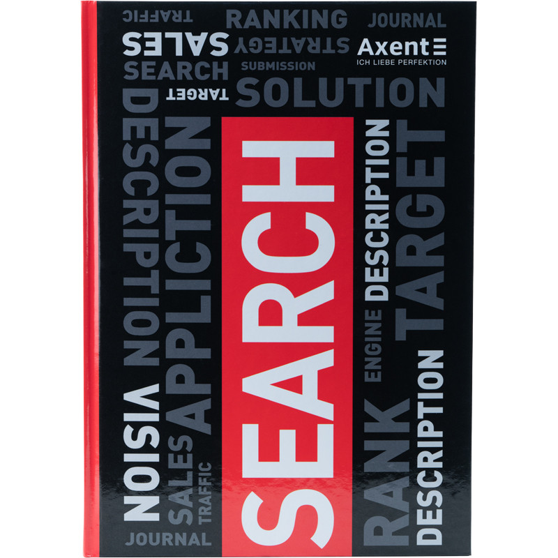 Книга-канц. А4 80арк. кліт. тв. обкл. "Colors" червона №8421-08-A/Axent/(5), фото 1