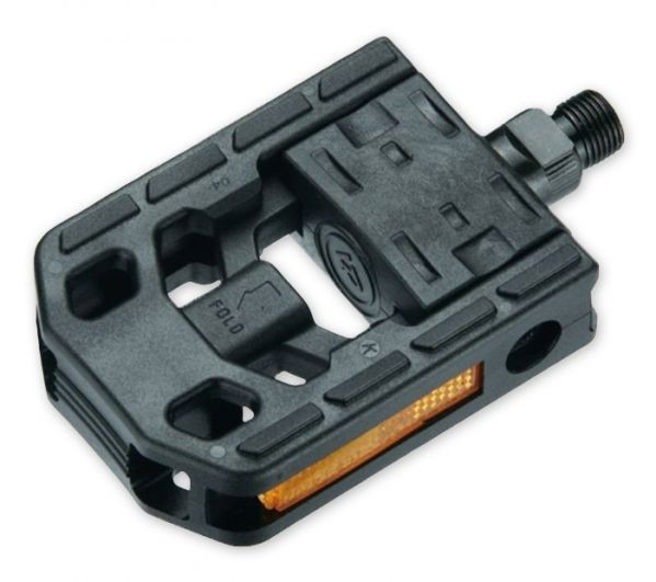 Педаль VP VP-115 складана, 9/16"х20Т, вісь Steel, корпус чорний Nylon
