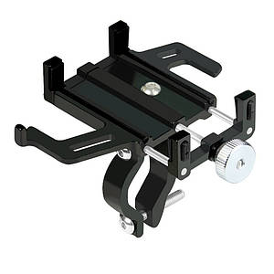 Велодержатель для телефона, смартфона SJJ-012 алюміній, чорний