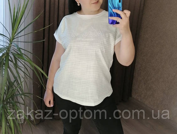 Футболка жіноча оптом (2XL-3XL) Китай 50297-87535, фото 2
