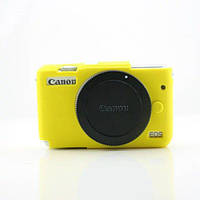 Защитный силиконовый чехол для фотоаппаратов CANON EOS M10 - желтый