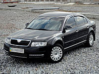 Реснички на фары Skoda Superb 2002-2008 / Шкода Суперб (стекловолокно, под покраску)