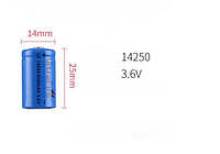 Аккумулятор 14250 - 900mAh 3.6V Ultrafire (цена за 1 штуку)