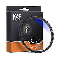 Светофильтр K&F Concept 46 mm HMC CPL, Blue Coated, оптическое стекло Япония