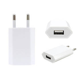 Мережевий зарядний пристрій USB Power Adapter 1.0 A (EU) (Білий)