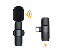 Беспроводной петличный микрофон Convers К1 для телефона IPhone 7, 8, Х, 11, 12, 13, 14 (lightning) (BPM-01)