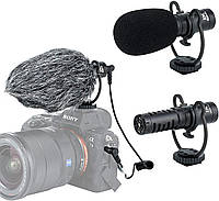 Направленный накамерный микрофон JJC SGM-V1 для фотоаппарата (камеры) и смартфона