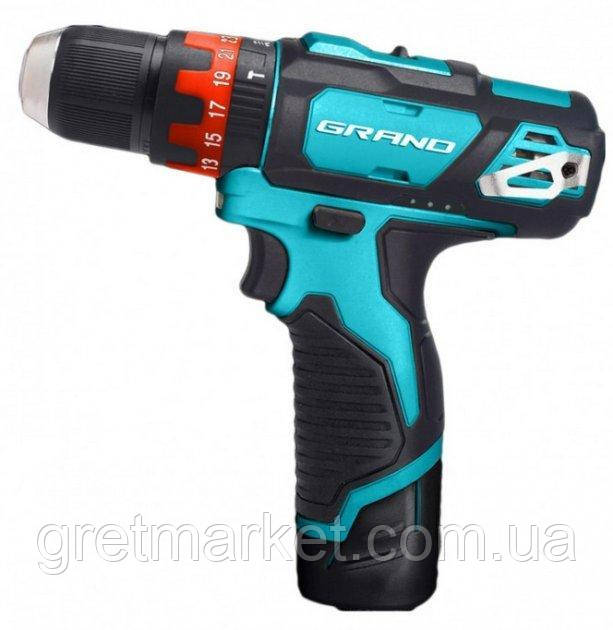 Шуруповерт акумуляторний GRAND ДА-12U/PRO (ударний), фото 1