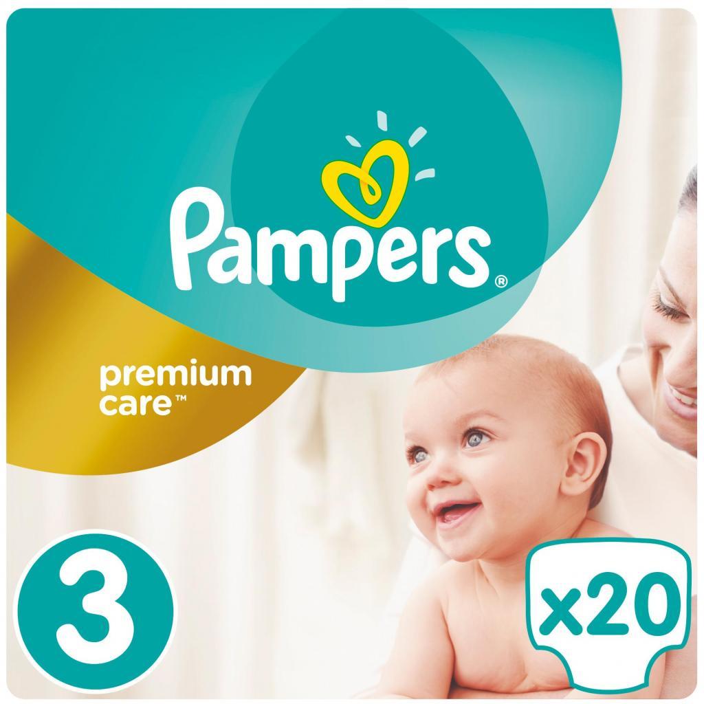 Подгузник Pampers Premium Care Midi Размер 3 (5-9 Кг), 20 Шт ...