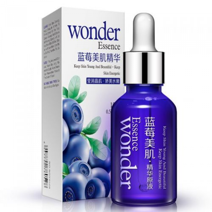 Сыворотка BIOAQUA Wonder Blueberry Essence Wonder с гиалуроновой кислотой и экстрактом черники 15 мл