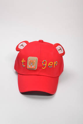 Червона Бейсболка з вушками з моргалкою Tiger для хлопчика, фото 1