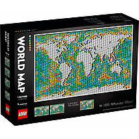 Конструктор LEGO Art Мапа світу 11695 деталей (31203)