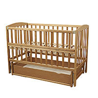 Ліжко VALERI на підшипниках з відкидною боковиною з шухлядою (бук)