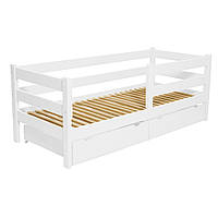 Кровать MONTANA 160*80 см с ящиками (бук), белое