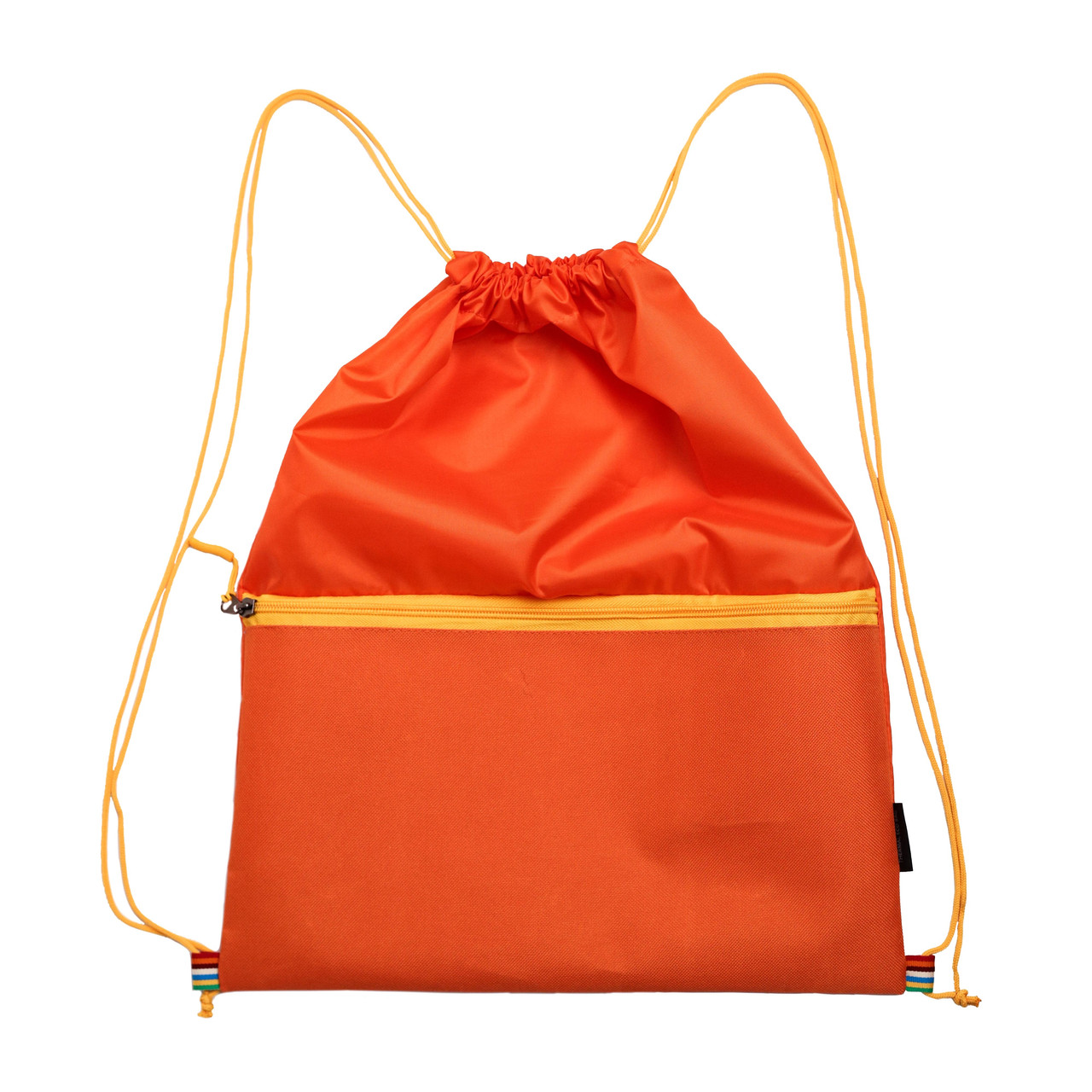 Багатофункціональний рюкзак мішок з кишенею Веселка VS Thermal Eco Bag помаранчевого кольору
