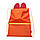 Багатофункціональний рюкзак мішок з кишенею Веселка VS Thermal Eco Bag помаранчевого кольору, фото 2