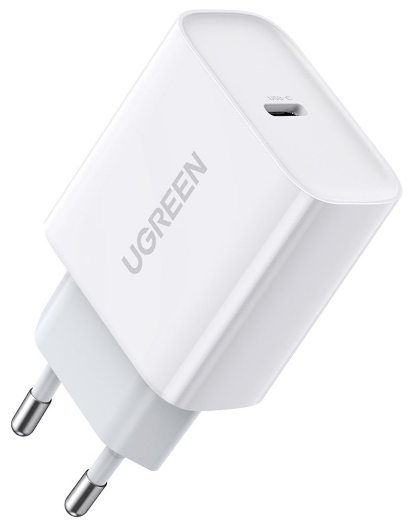 Мережевий зарядний пристрій Ugreen CD137 Type-C PD 20 W Charger швидка зарядка