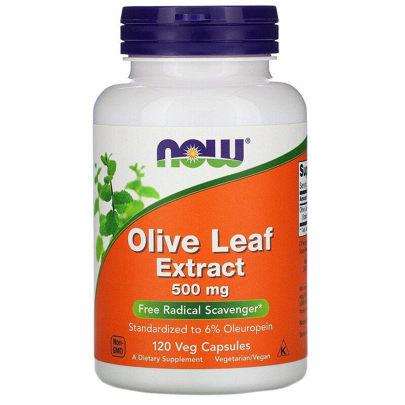 Olive Leaf Extract 500 мг Now Foods 120 капсул - фото 1 - id-p1576767100