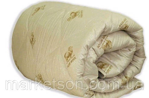 Зимова тепла ковдра з овечої вовни 195*215 Мікрофібра, фото 1