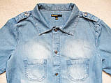 Жіноча джинсова сорочка Бренд Bizzbee Розмір - М / 44, фото 4