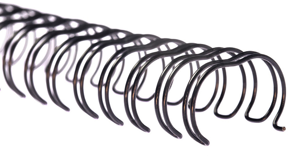 Пружина металева DA 100шт (3/1) 9,5мм, колір чорний (1220202090630)
