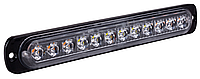 Стробоскоп LED 12В / 24В, (12 Led діодів) 190х28х10мм aluminum (super quality)