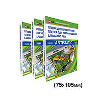 Плівка ламінаційна кармашк ПЕТ 75х105, 80 (50/30) мкм глянець  YLG-ANTISTATIC, уп/100шт, ТМ DA