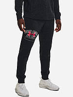 Чоловічі чорні спортивні штани Under Armour Ua Rival Try Athlc Dept Jggr ,S, 1370357-001