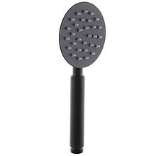 Лiйка для душу чорна MIXXUS SH-01 Black нержавійка