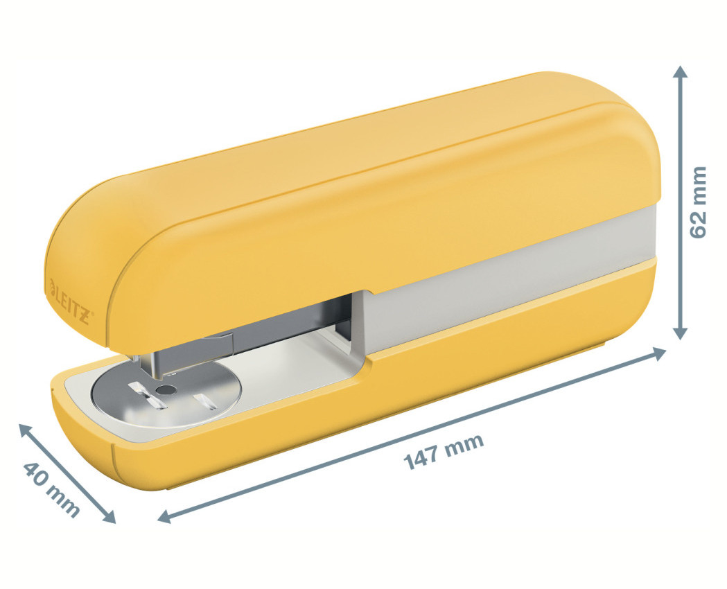 Степлер Leitz Cosy, жовтий, 30 арк., cкоба №24/6, 26/6 арт. 5567-00-19