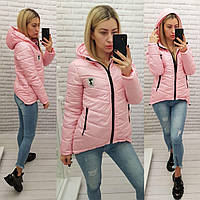 Куртка-парка, Нованка, утоплена модель 210/7, колір Рожевий