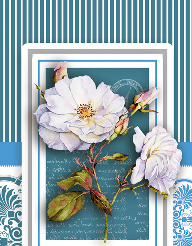 Подарунковий паперовий пакет МІНІ 8*12*3.5 см Троянди, фото 1