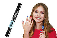 Детский лак-карандаш для ногтей Malinos Creative Nails на водной основе (2 цвета Черный + Голубой) (HM)