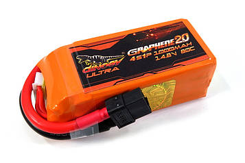Акумулятор для квадрокоптера Dinogy ULTRA G2.0 Li-Pol 1000 мАг 14.8 В 76x27x34 мм XT60 80C