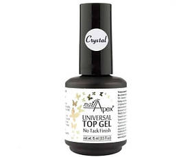 Топ для нігтів з липким шаром NailApex with Wipe прозорий, 15 мл