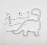 Настінний неоновий світильник нічник Динозавр жовтий, фото 5