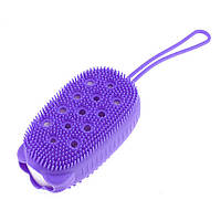 Мочалка массажная Bath Brush (Purple) | Массажер силиконовый для тела Purple