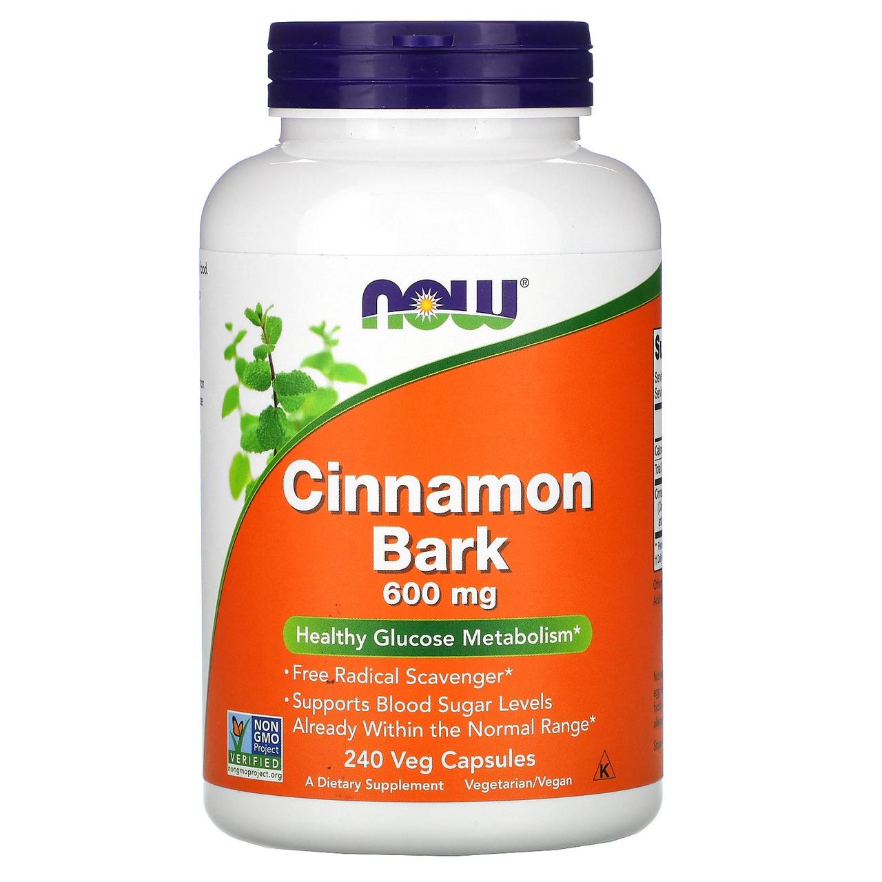 Cinnamon Bark 600 Мг Now Foods 240 Капсул — Купить Недорого на Bigl.ua
