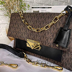 Жіноча сумка Michael Kors Black-Brown 23*16*10 сумка майкл корс клатч