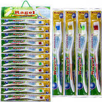 Зубные щётки "Ragel" 18,3 см на блистере R-619