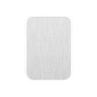 Пластина для магнітного тримача смартфона Alitek 35x45 мм Silver Brushed