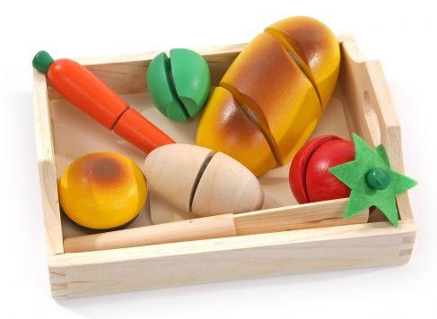 Дерев'яна іграшка "Продукти" на липучці розрізні арт. Д167, фото 1