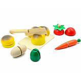 Дерев'яна іграшка "Продукти" на липучці розрізні арт. Д167, фото 2
