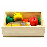 Дерев'яна іграшка "Продукти" на липучці розрізні арт. Д167, фото 3