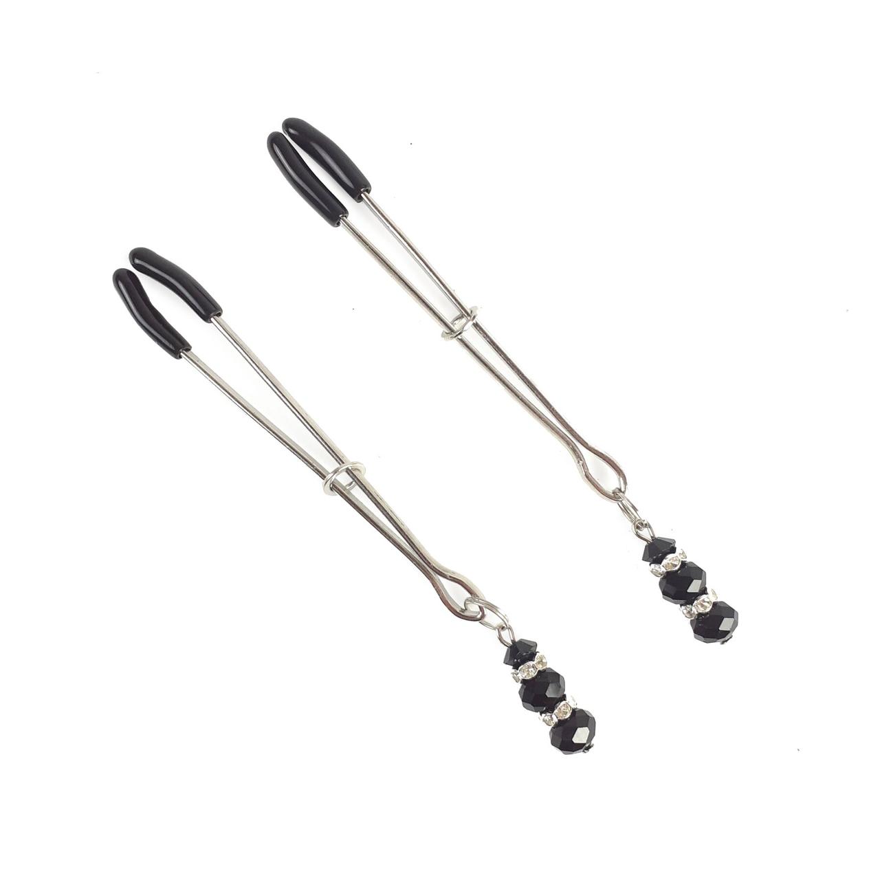 Затискачі для сосків Art of Sex - Nipple Clamps Lovely Black, фото 1